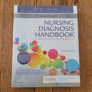 Elsevier Nursing Diagnosis Handbook 12th Ed 25th Ann NEW College Textbook Study